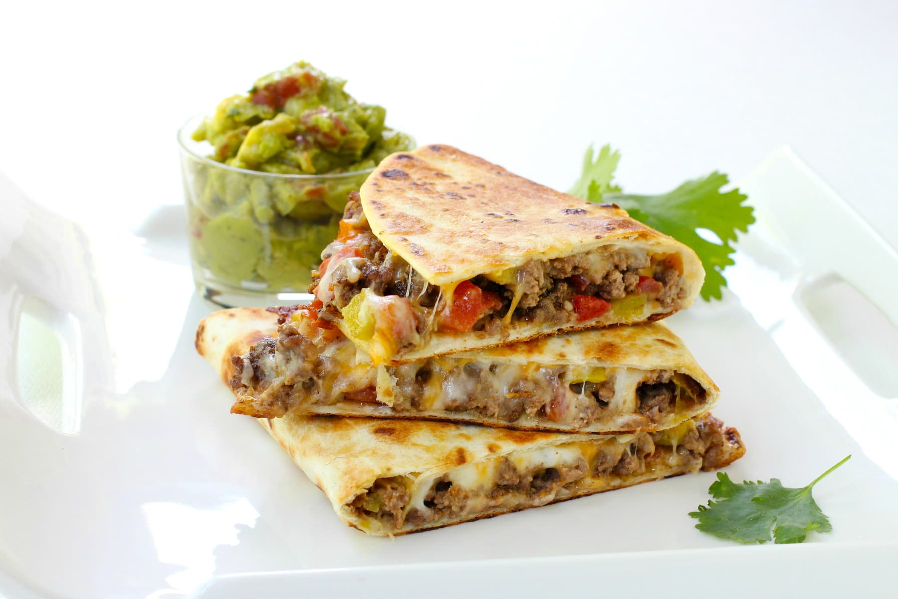 Pan Fried Beef Tacos with Crispy Flour Tortillas and Green Chiles