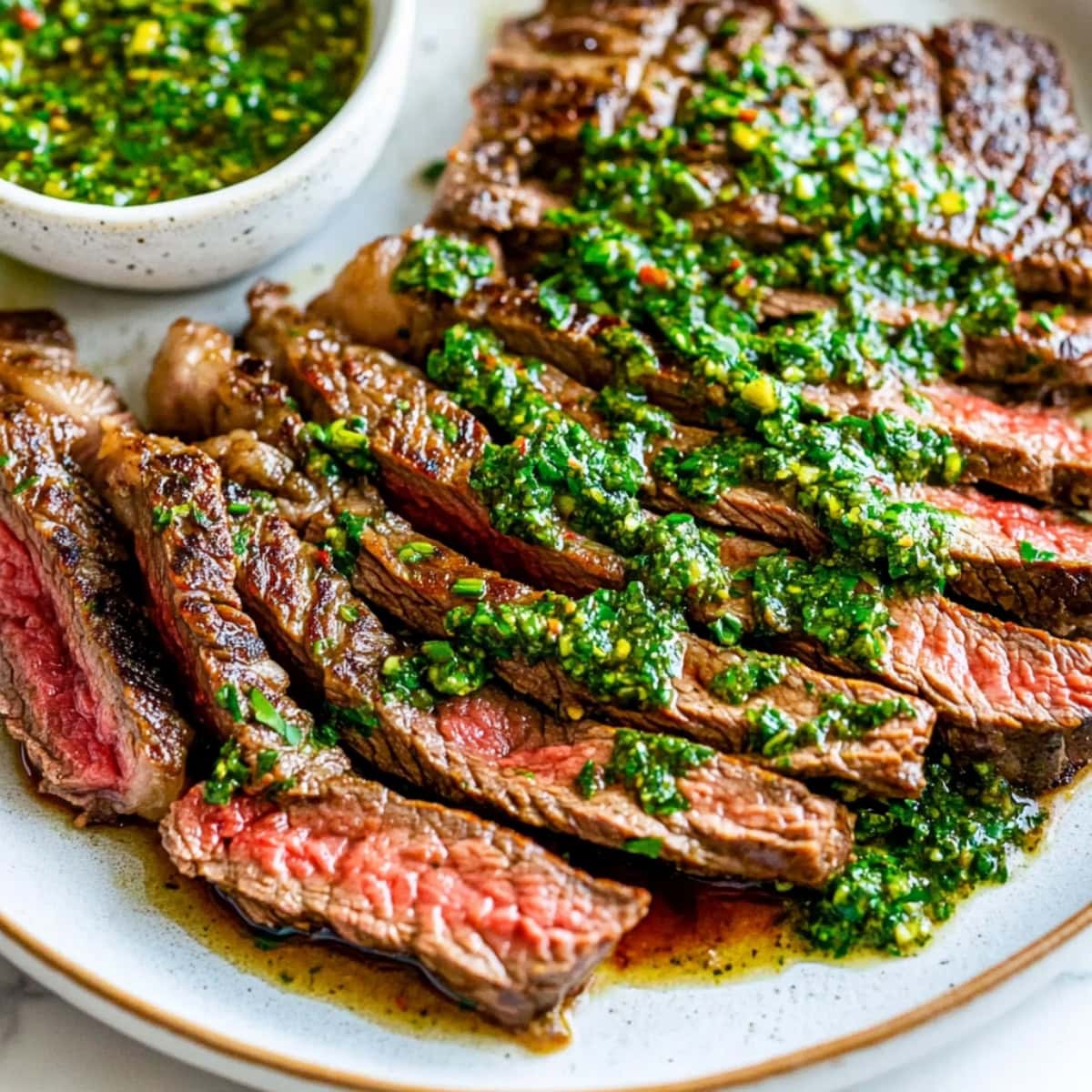 Chimichurri Steak with Garlicky Parsley and Golden-Brown Crust
