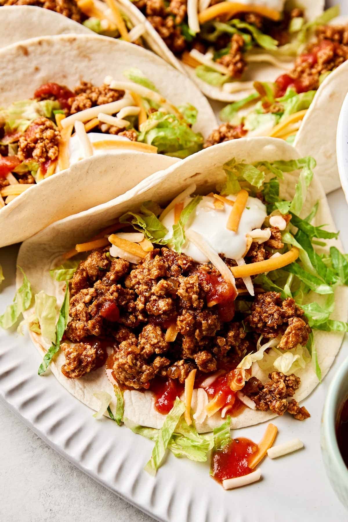 Ground Chicken Tacos With Smoky Spice and Juicy Tomato Paste Sauce