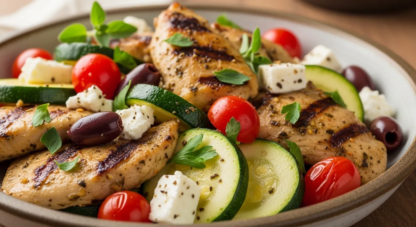 Mediterranean Chicken with Zucchini and Feta: A Simple Weeknight Delight