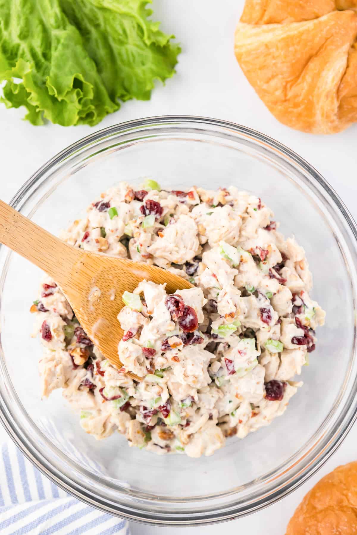 Cranberry Pecan Chicken Salad with Sweet-Tart Cranberries and Crunchy Celery