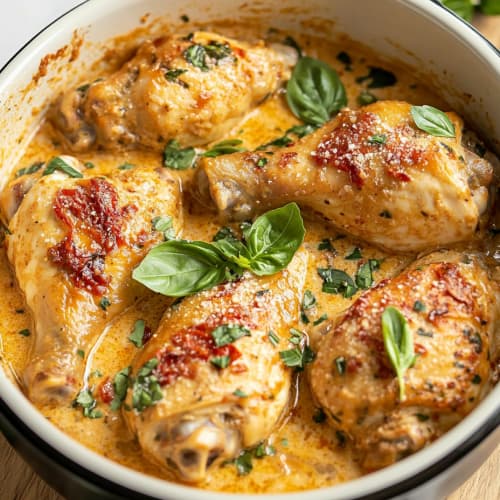 Crockpot Marry Me Chicken with Garlic Parmesan and Sun-Dried Tomatoes