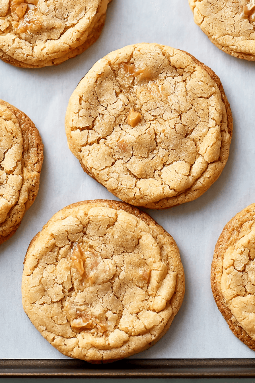 Golden Chewy Toffee Cookies with Buttery Toffee Bits
