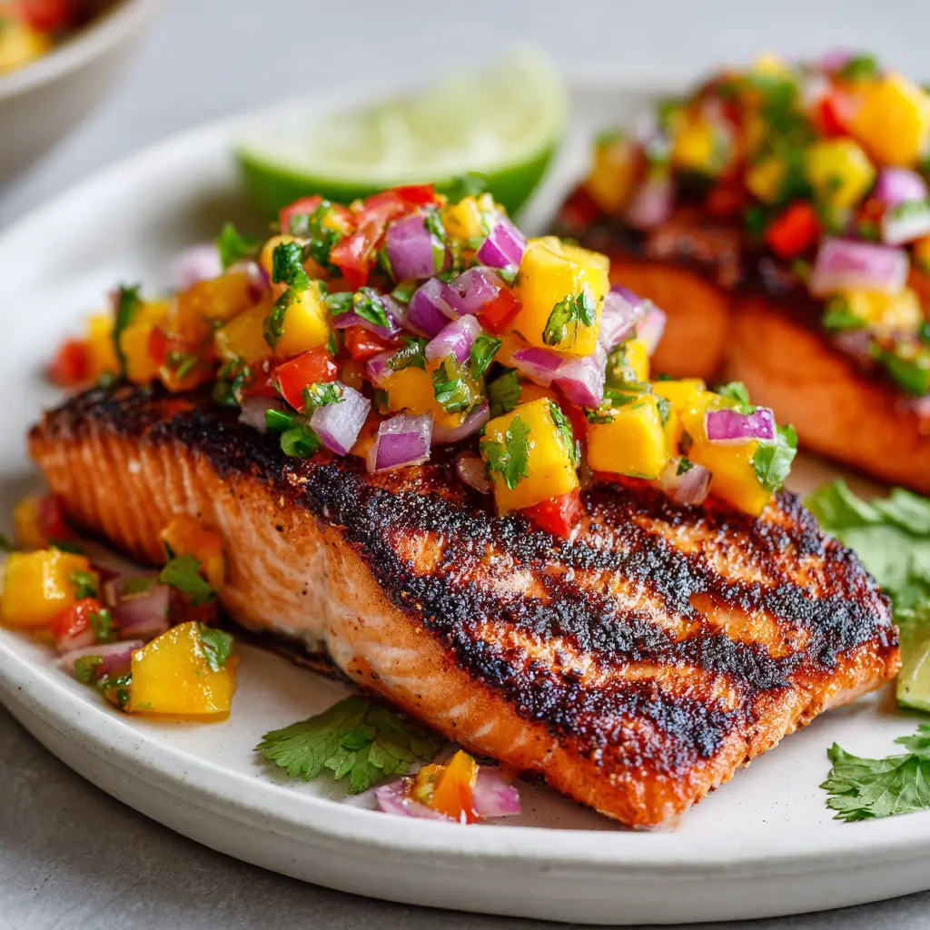 Grilled Salmon with Mango Salsa: Make-Ahead Dinner