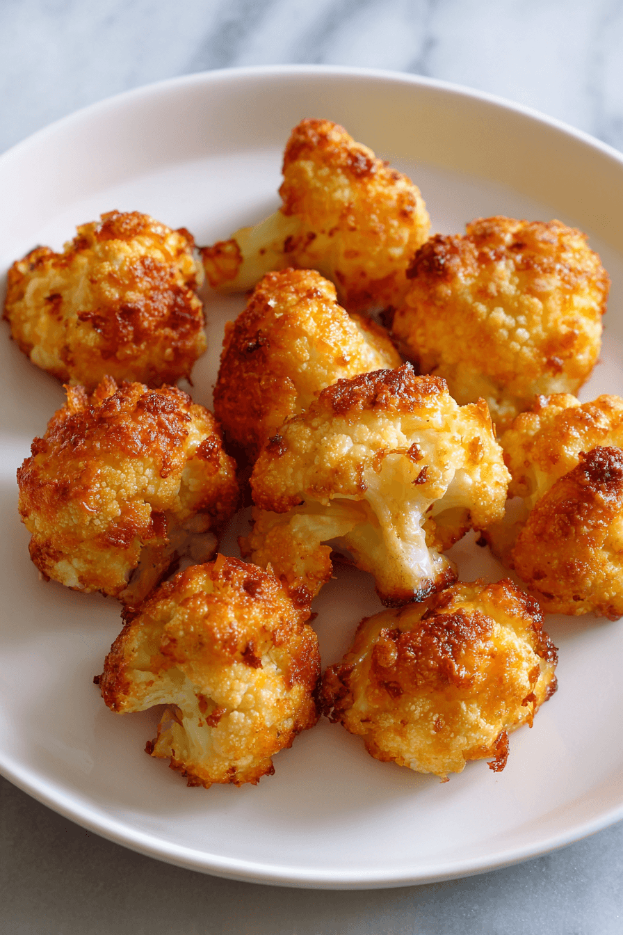 Crispy Parmesan Cauliflower Bites with Golden Panko Crust